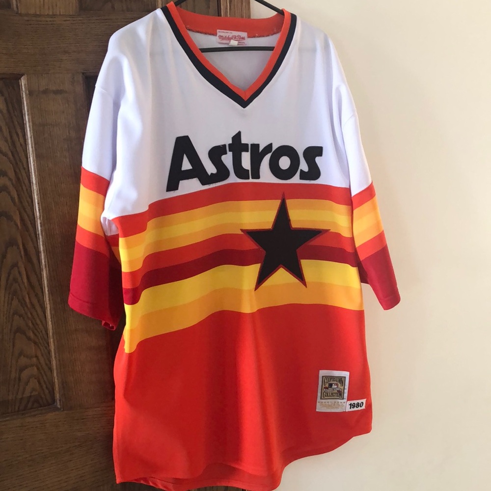 Mitchell & Ness Throwback Astro Nolan Ryan Baseball Jersey